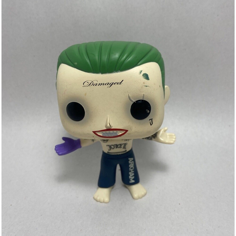Funko Pop Suicide Squad  THE JOKER #96 Vinyl Figure Pop Heroes  DAMAGE No box